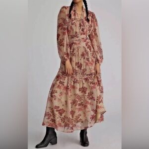 NWT - Anthropologie/LetMeBe Floral Long Sleeve Dress